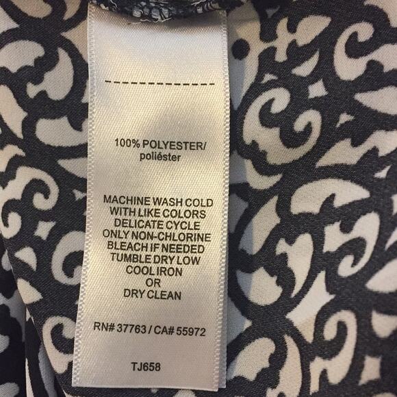 Laundry by Shelli Segal sz Medium black and white - Picture 6 of 6